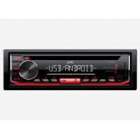 JVC RADIO CD MP3 USB AUX ΚΟΚΚΙΝΟ ΦΩΤΙΣΜΟ ΣΥΜΒΑΤΟ ΜΕ ANDROID